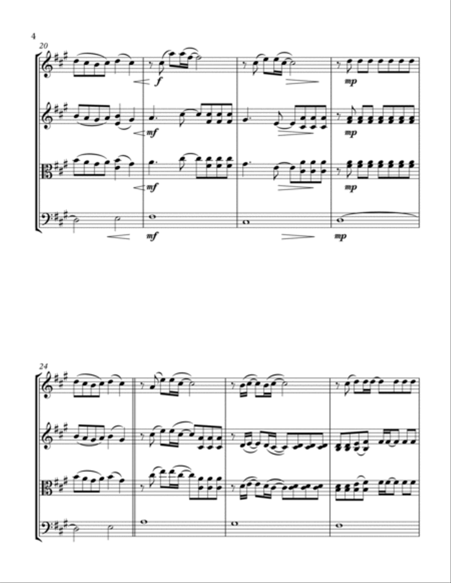 Somewhere Only We Know String Trio scores gallery preview page 6