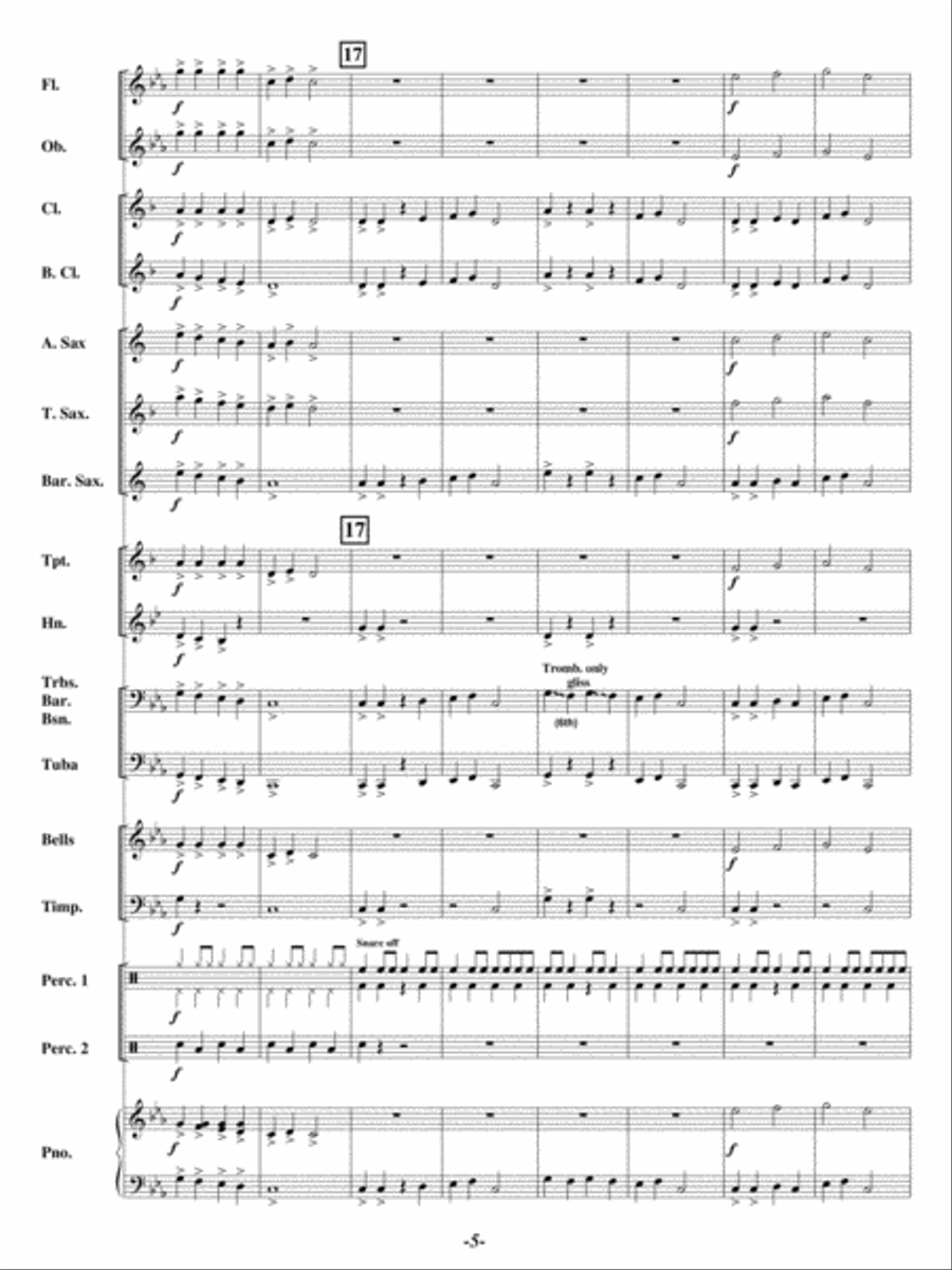 12 The Clock Strikes Concert Band scores gallery preview page 4