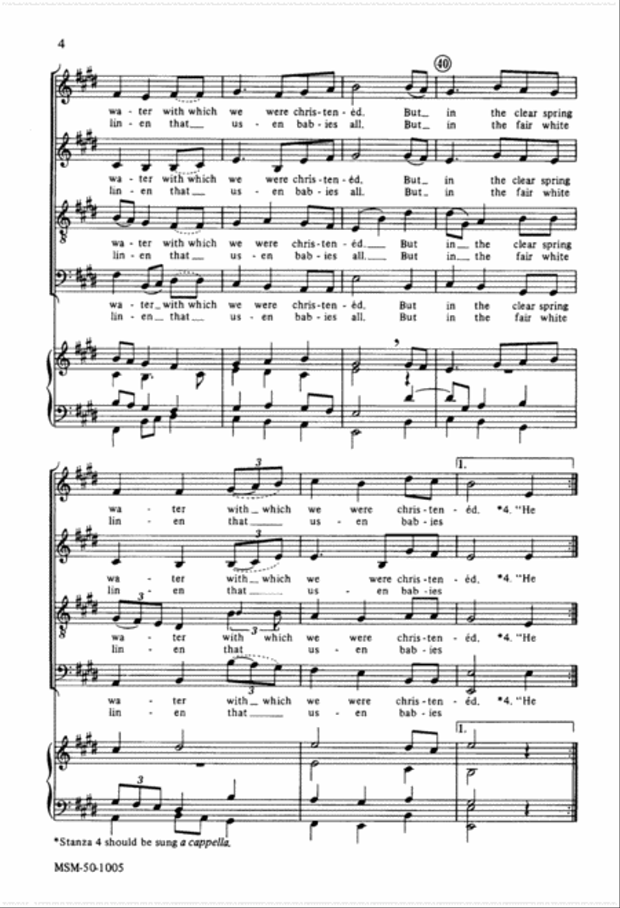 As Joseph Was A-Walking 4-Part scores gallery preview page 4