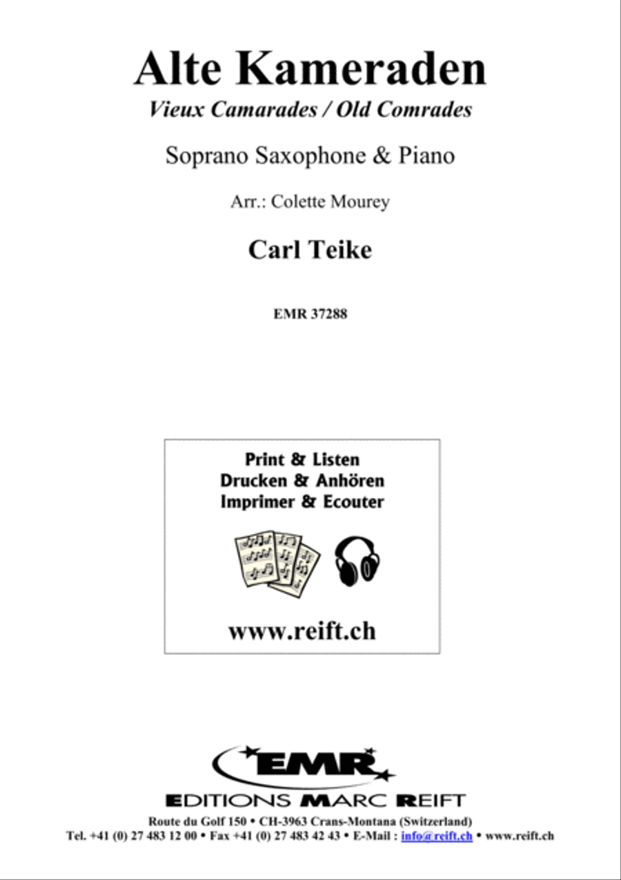 Alte Kameraden Alte Kameraden Soprano Saxophone scores gallery preview page 1