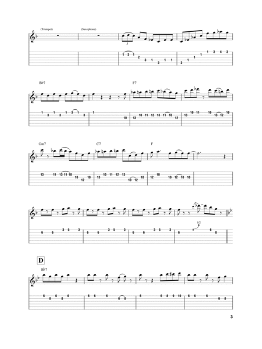 Royal Garden Blues Electric Guitar scores gallery preview page 3