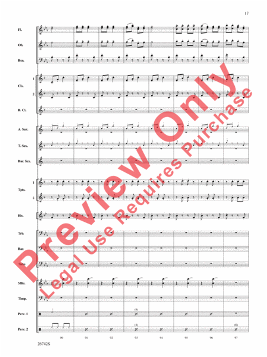 A Christmas Festival A Christmas Festival Concert Band scores gallery preview page 18