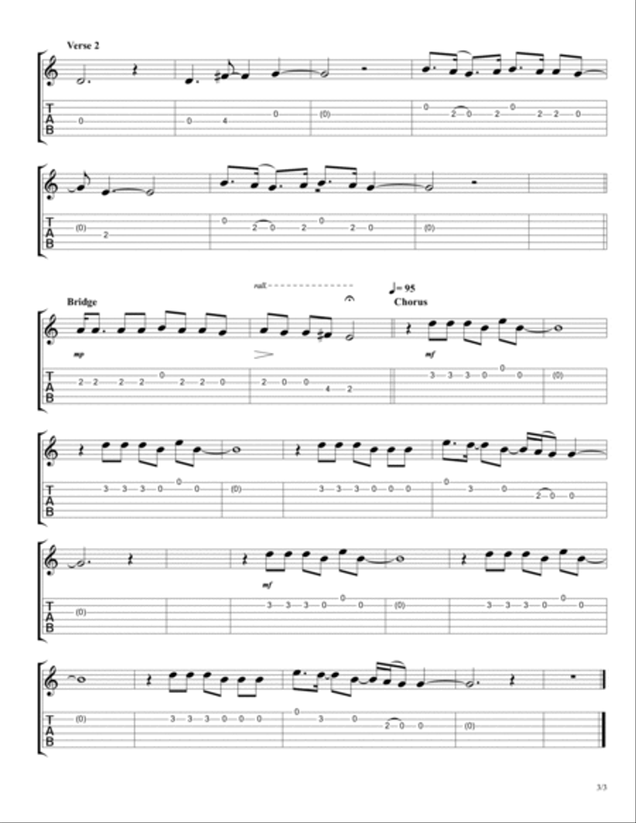 Cherry Electric Guitar scores gallery preview page 4