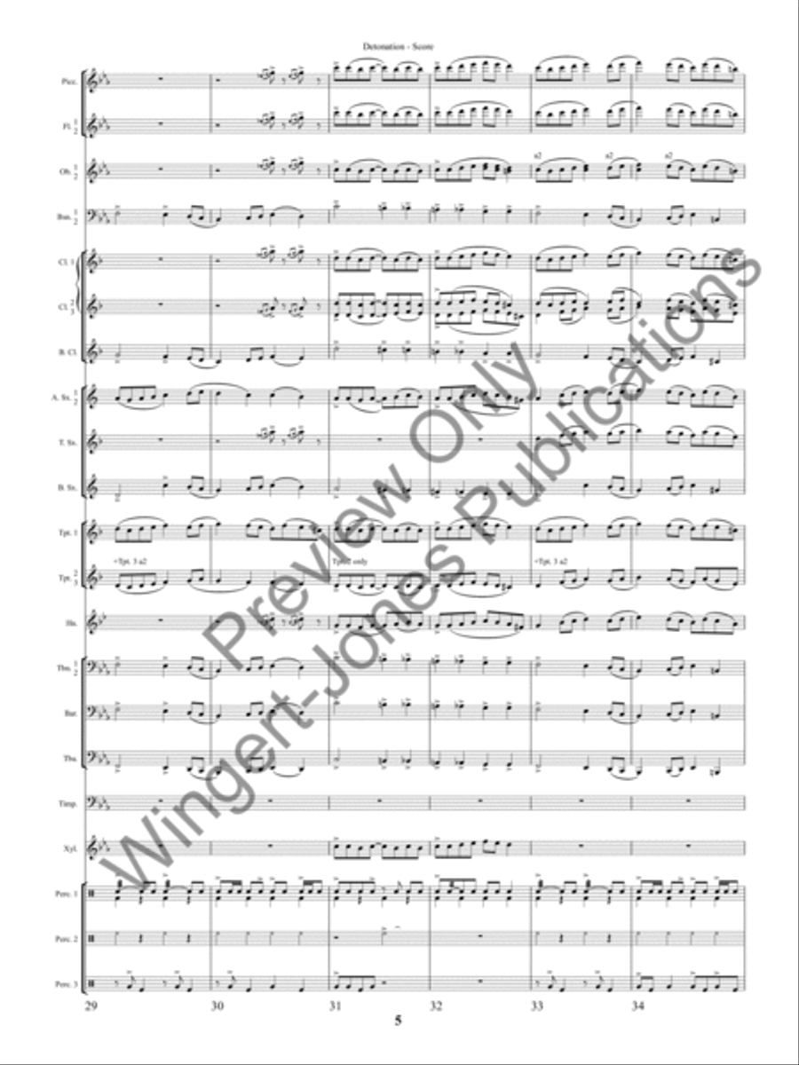 Detonation (Score) Detonation (Score) Concert Band scores gallery preview page 8
