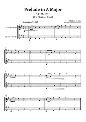 Prelude Op. 28, No. 7 (Clarinet Duet) - Frédéric Chopin