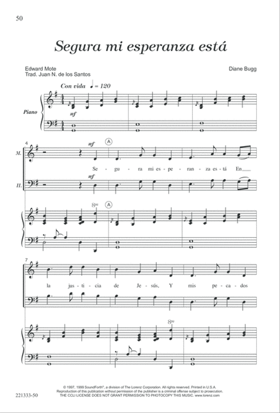 Siervos de Jesus Siervos de Jesus 4-Part scores gallery preview page 54