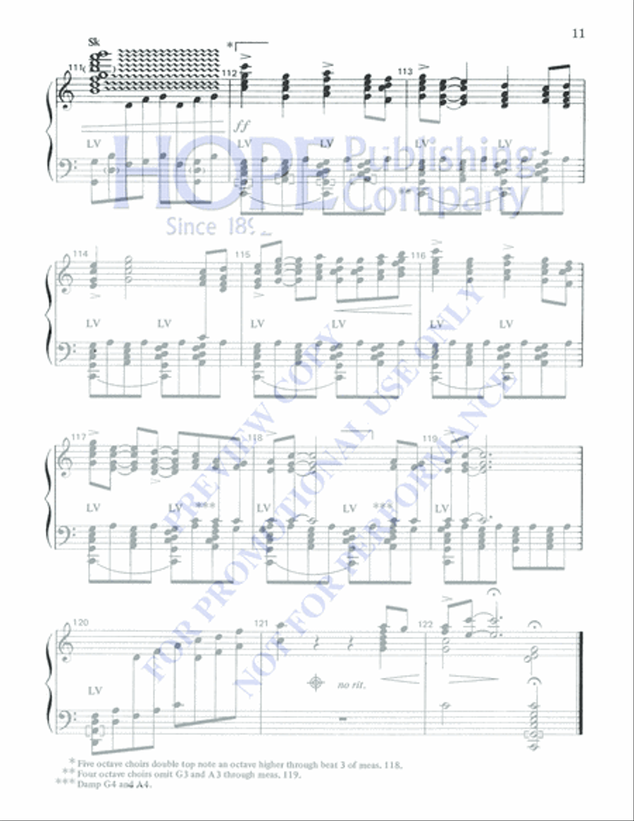 A Song of Gladness 5-Octaves scores gallery preview page 11