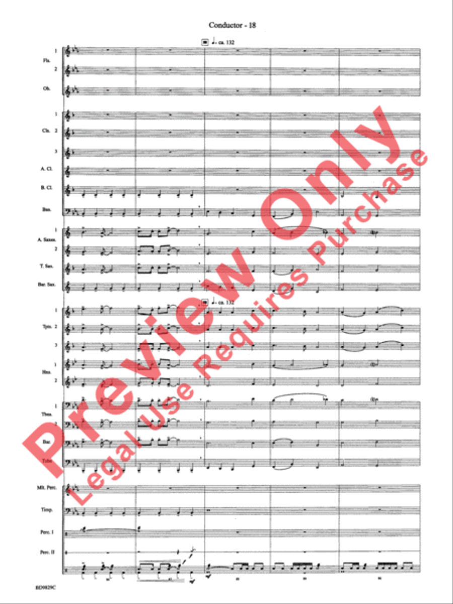 Christmas Winds (Overture) Concert Band scores gallery preview page 20