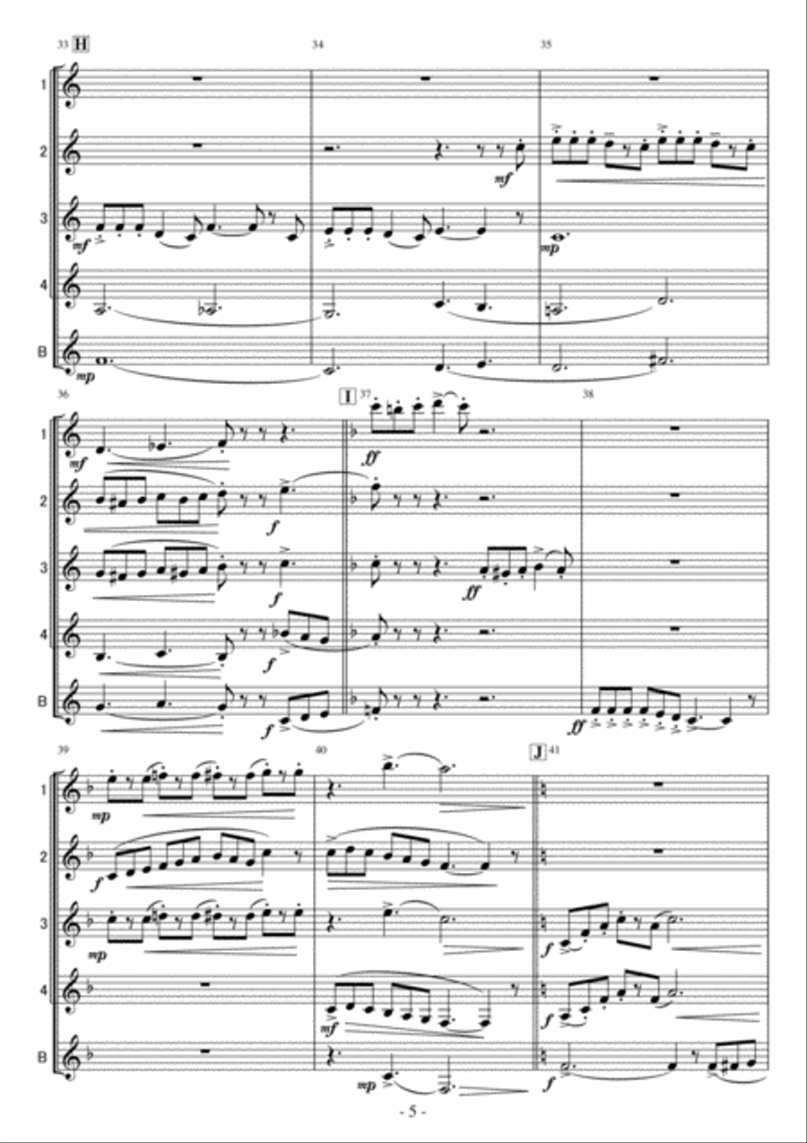 Put It Together (bibbidi Bobbidi Boo) Woodwind Quintet scores gallery preview page 5