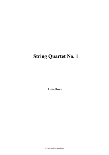 String Quartet No. 1: Movement I image number null