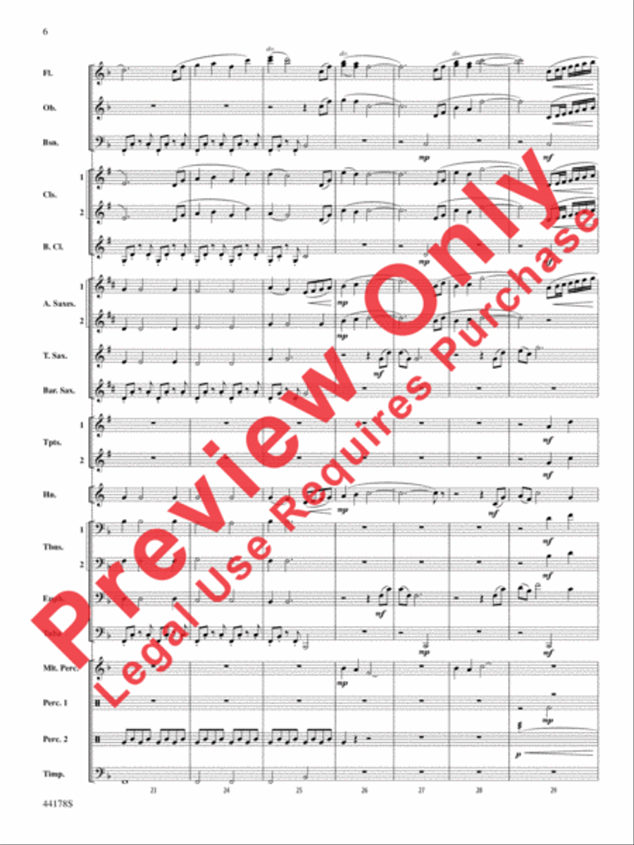 Intrepid Journey Concert Band scores gallery preview page 7