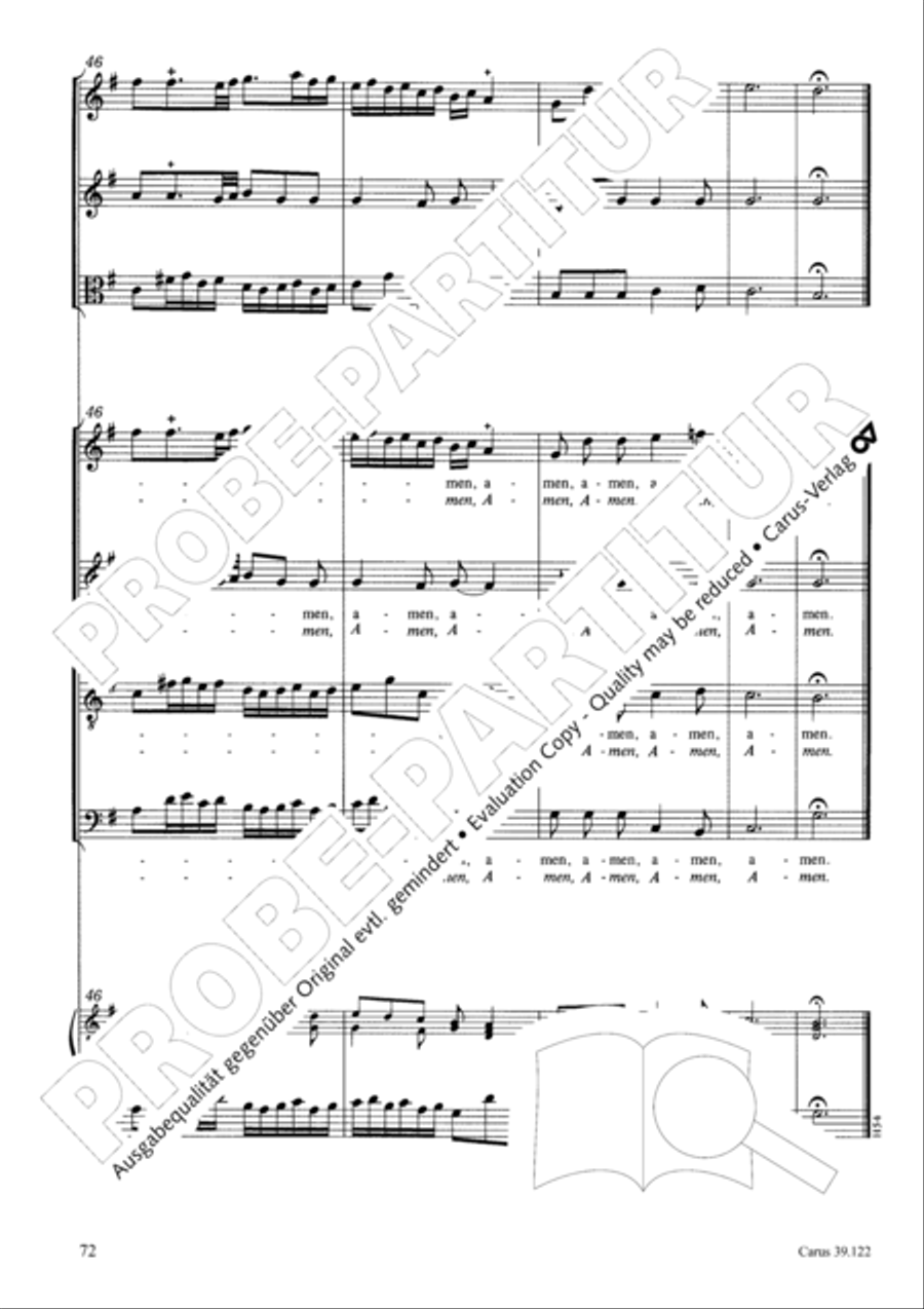 All my spirit exalts (With my spirit I praise the Lord) 4-Part scores gallery preview page 73