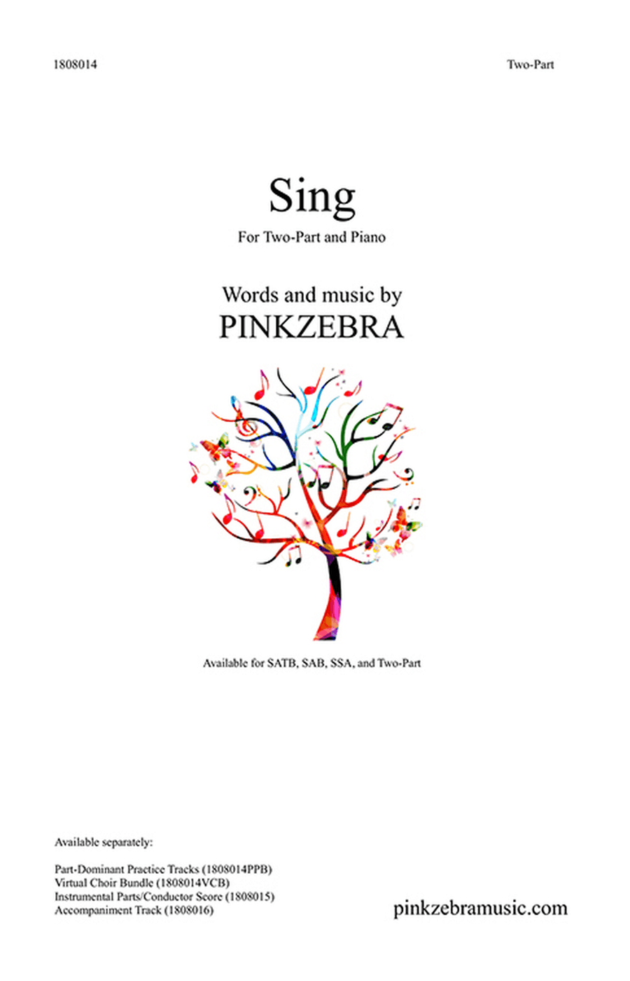 Sing (Two-Part) 2-Part scores gallery preview page 1