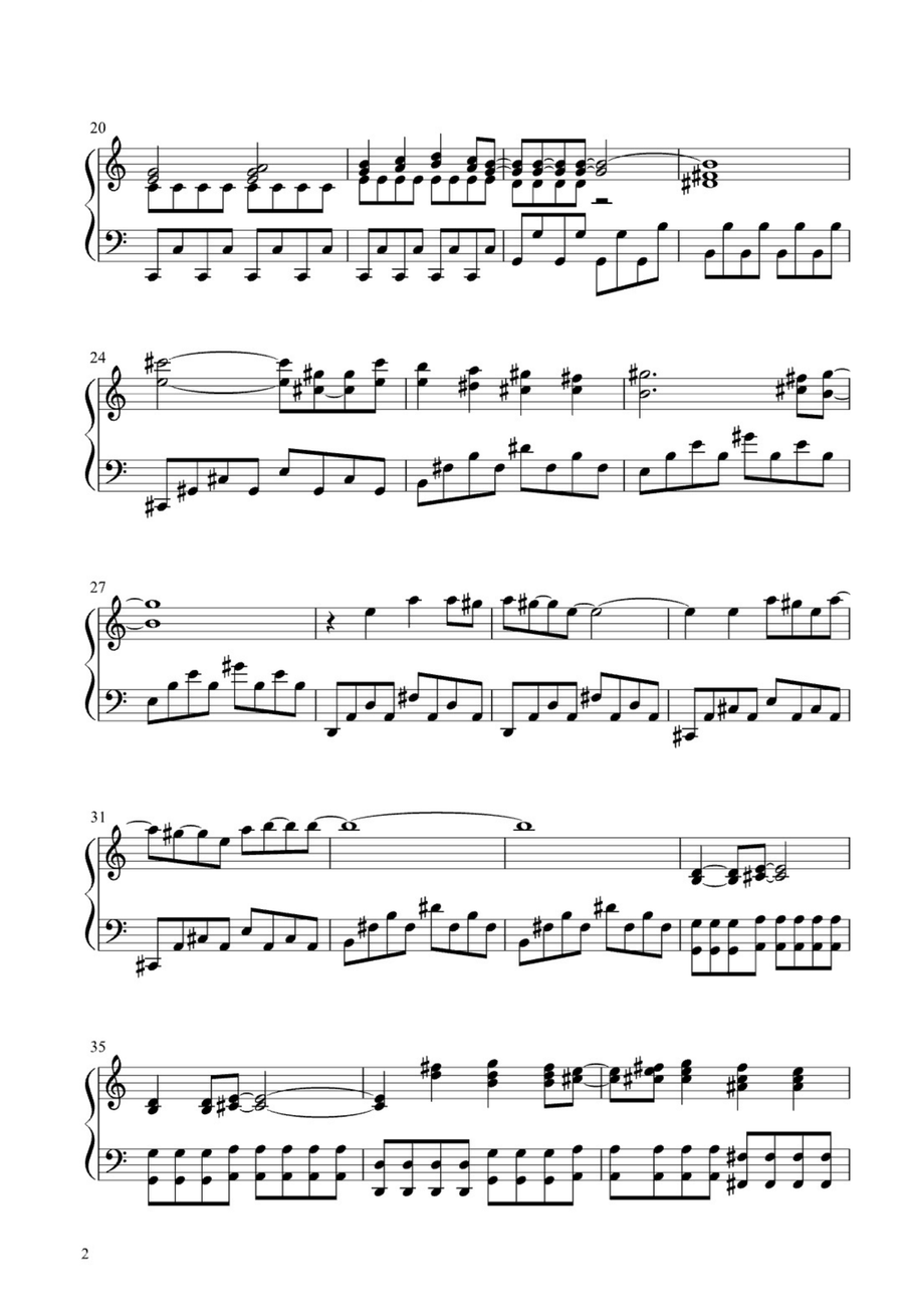 Dragon Ball Dragon Ball Easy Piano scores gallery preview page 2