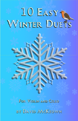 Book cover for 10 Easy Winter Duets for Violin and Cello