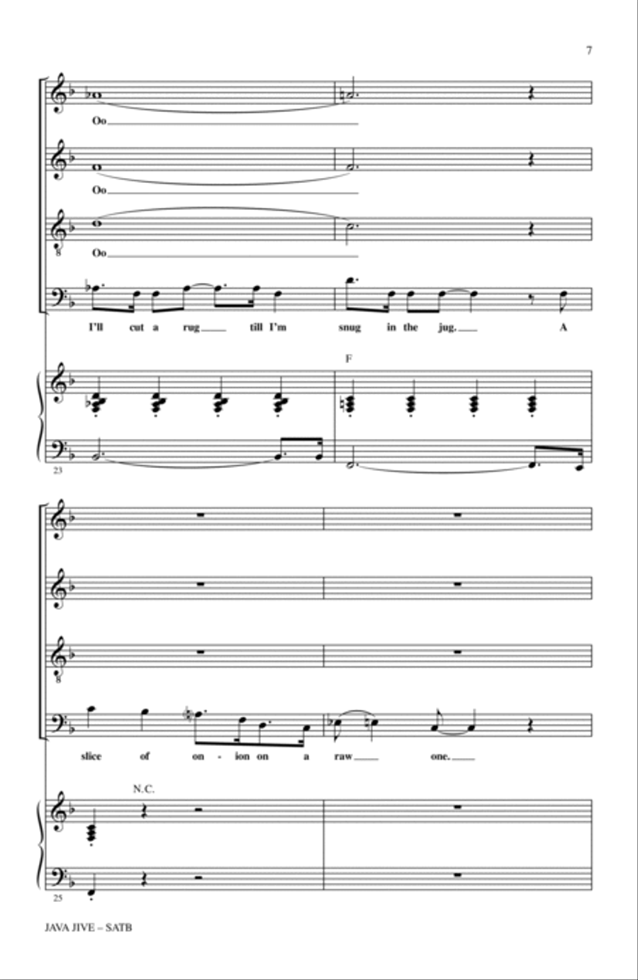 Java Jive (arr. Ed Lojeski) 4-Part scores gallery preview page 5