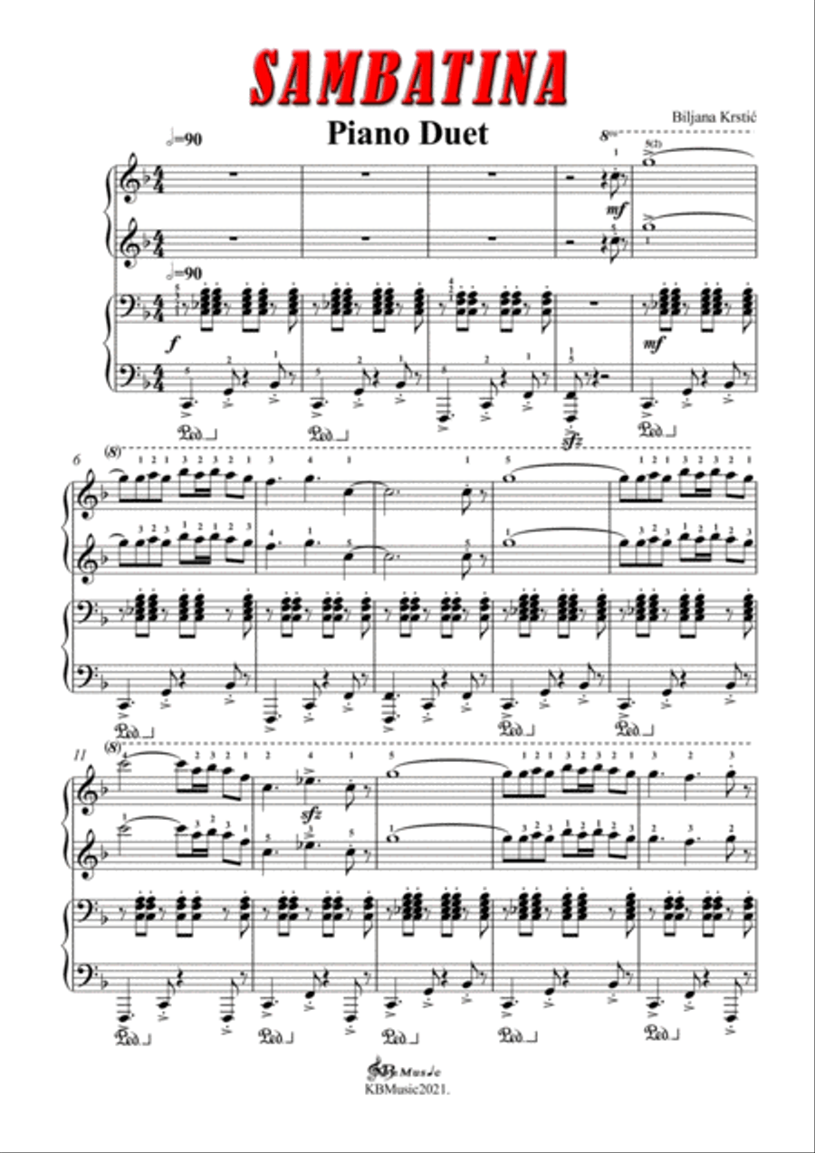 Sambatina Sambatina Set of Parts scores gallery preview page 3