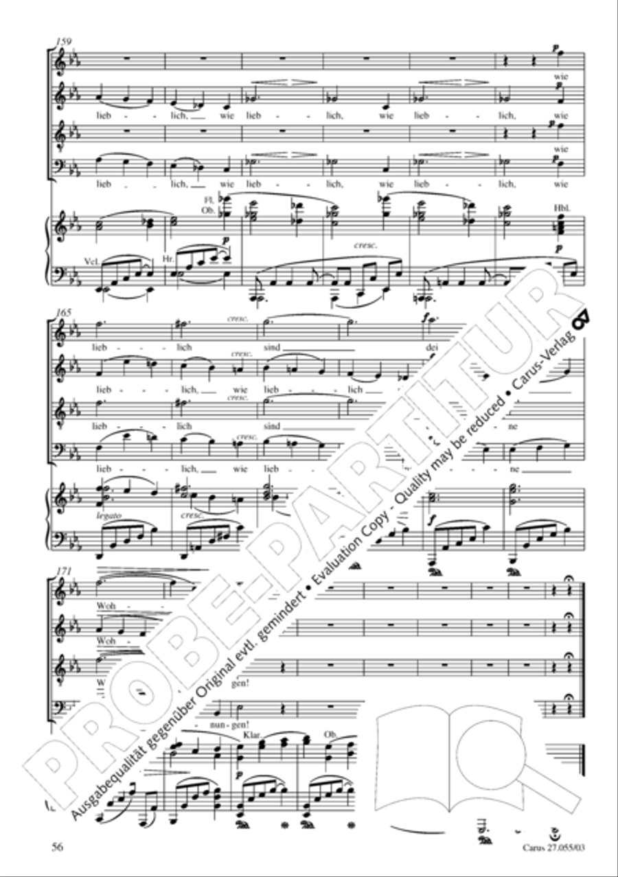 Ein Deutsches Requiem (German Requiem) 4-Part scores gallery preview page 59