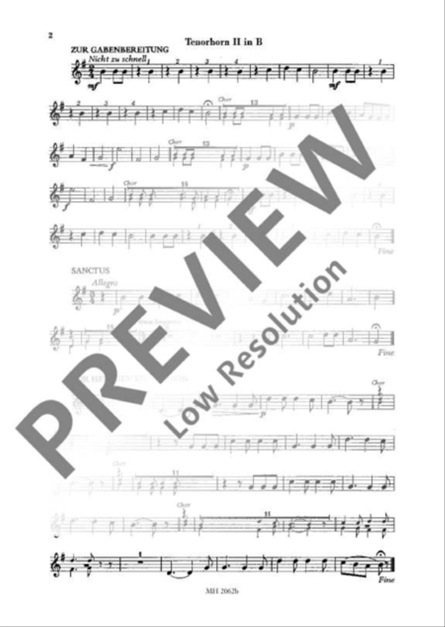 Die Kleine Messe Mixed Choir scores gallery preview page 21