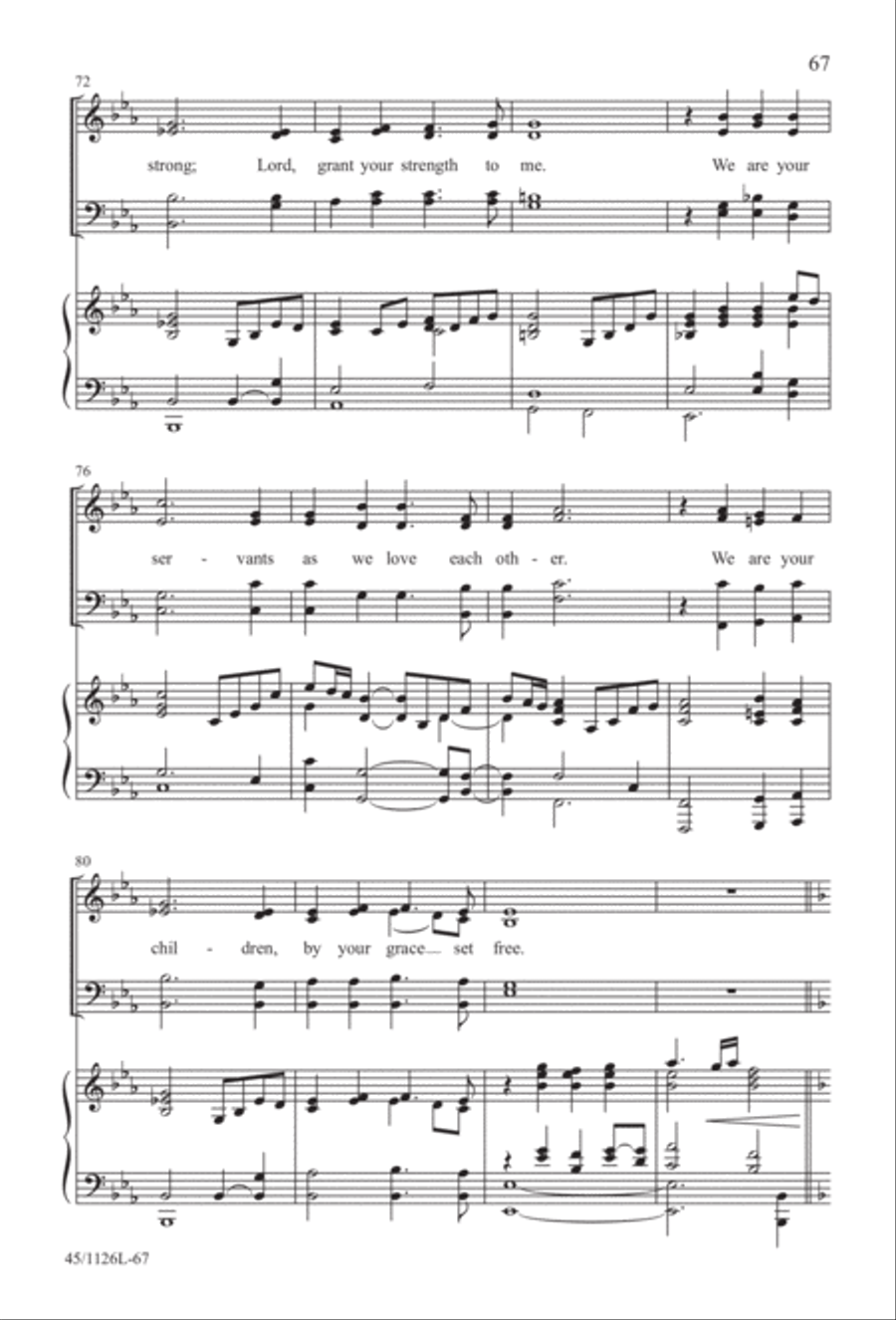 Prayers for the Nations 4-Part scores gallery preview page 68