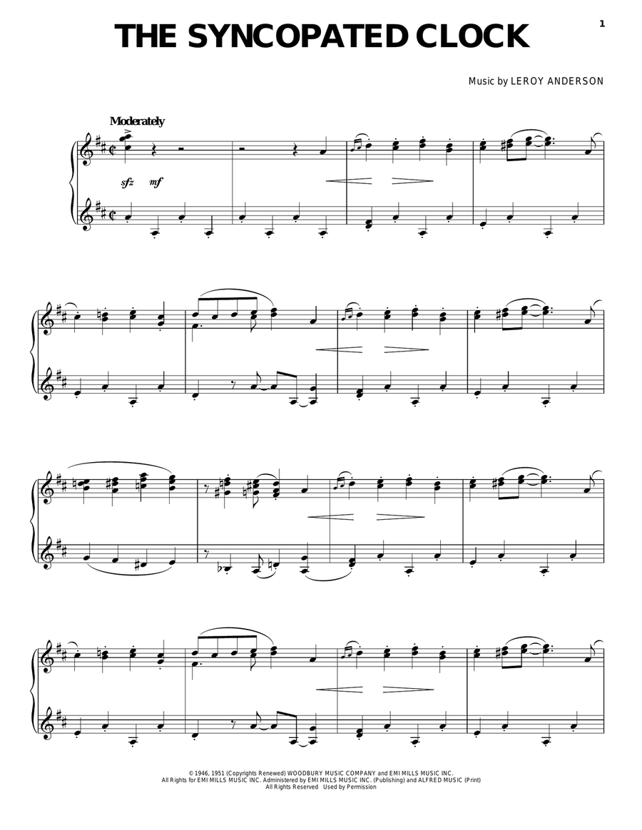 The Syncopated Clock The Syncopated Clock Guitar scores gallery preview page 1