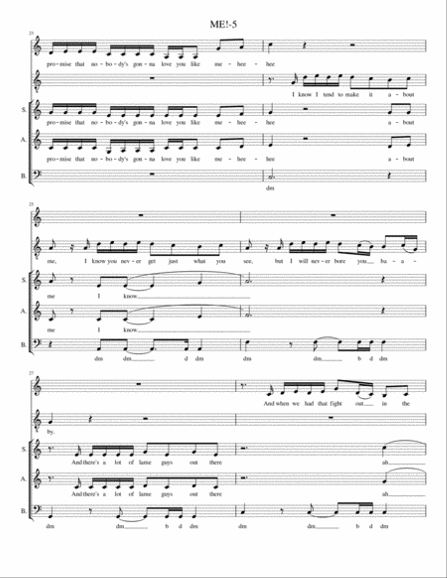 Me! 3-Part scores gallery preview page 5