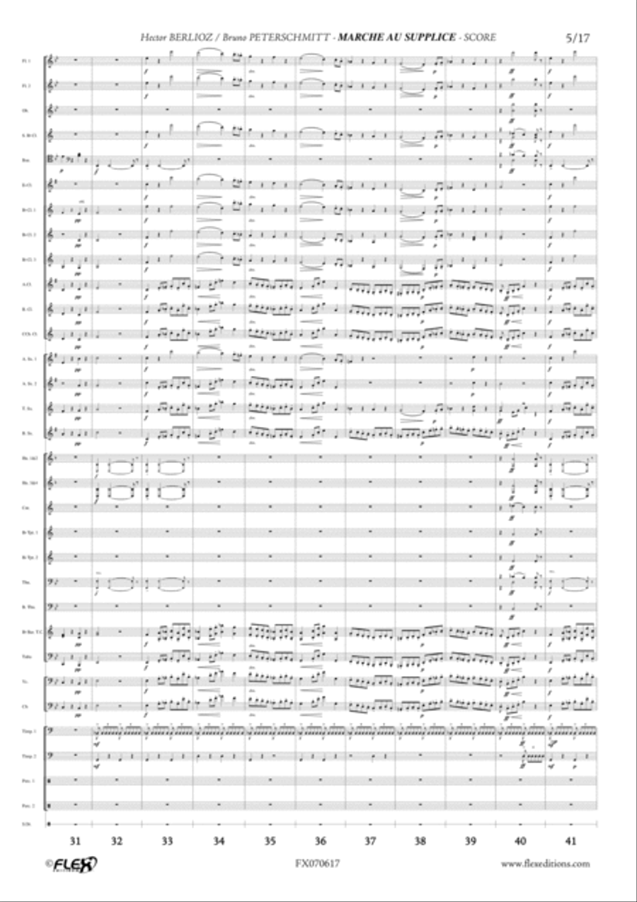 Marche au supplice 4th movement from Symphonie Fantastique Concert Band scores gallery preview page 5