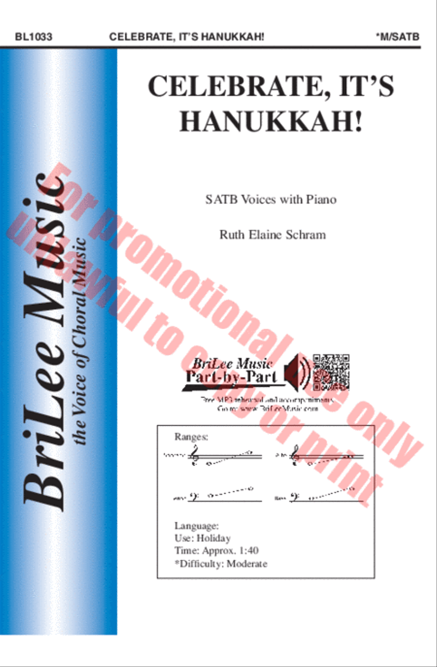 Celebrate, It's Hanukkah! 4-Part scores gallery preview page 2