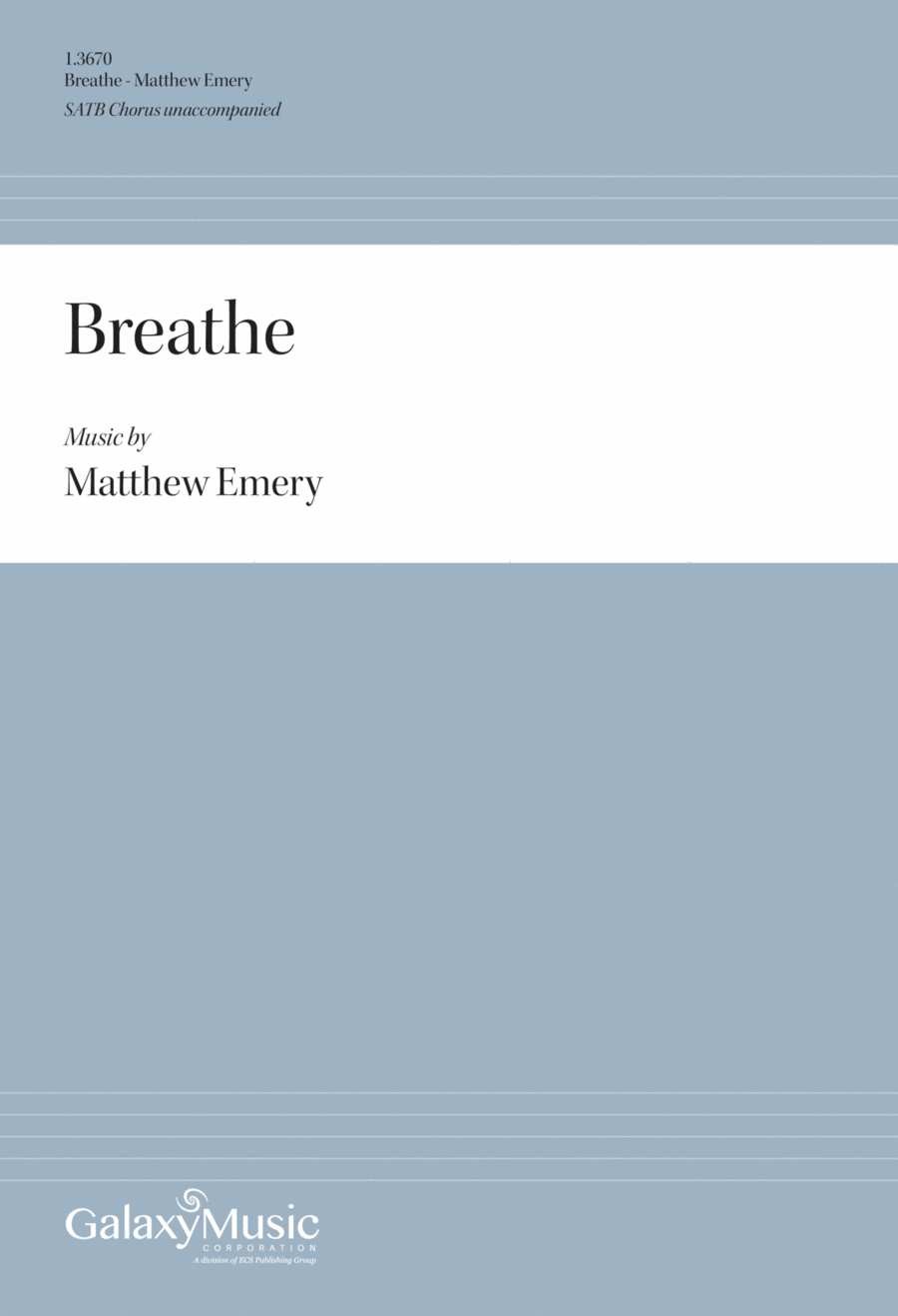 Breathe 4-Part scores gallery preview page 1