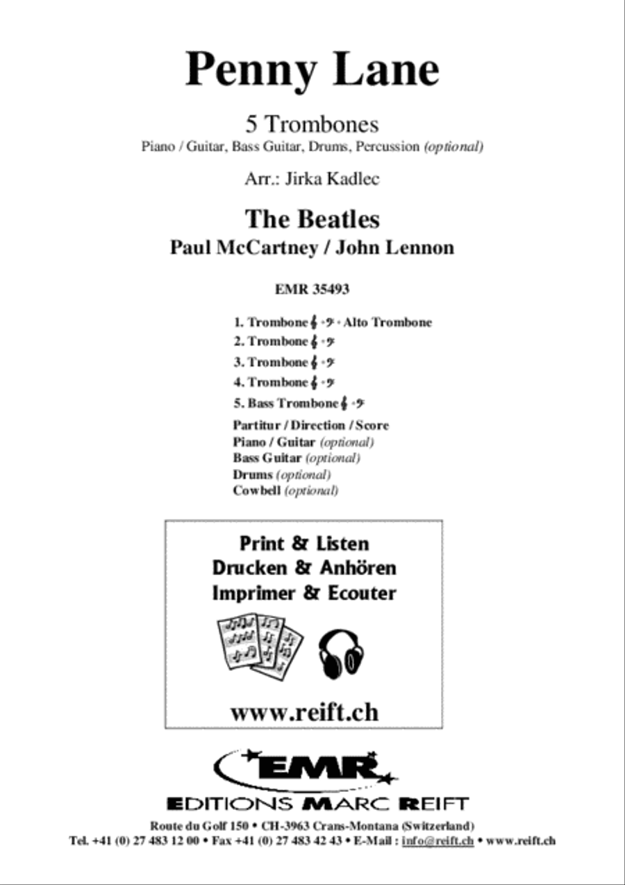 Penny Lane Trombone scores gallery preview page 2