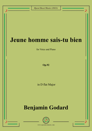 B. Godard-Jeune homme sais-tu bien,in D flat Major,Op.92