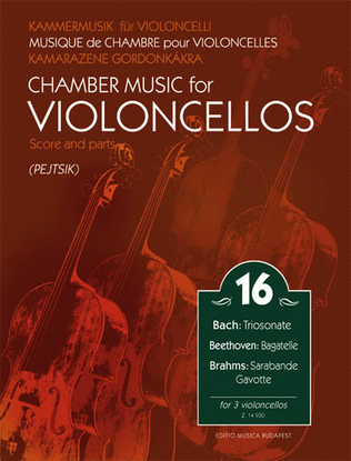 Book cover for Chamber Music for/ Kammermusik für Violoncelli 16