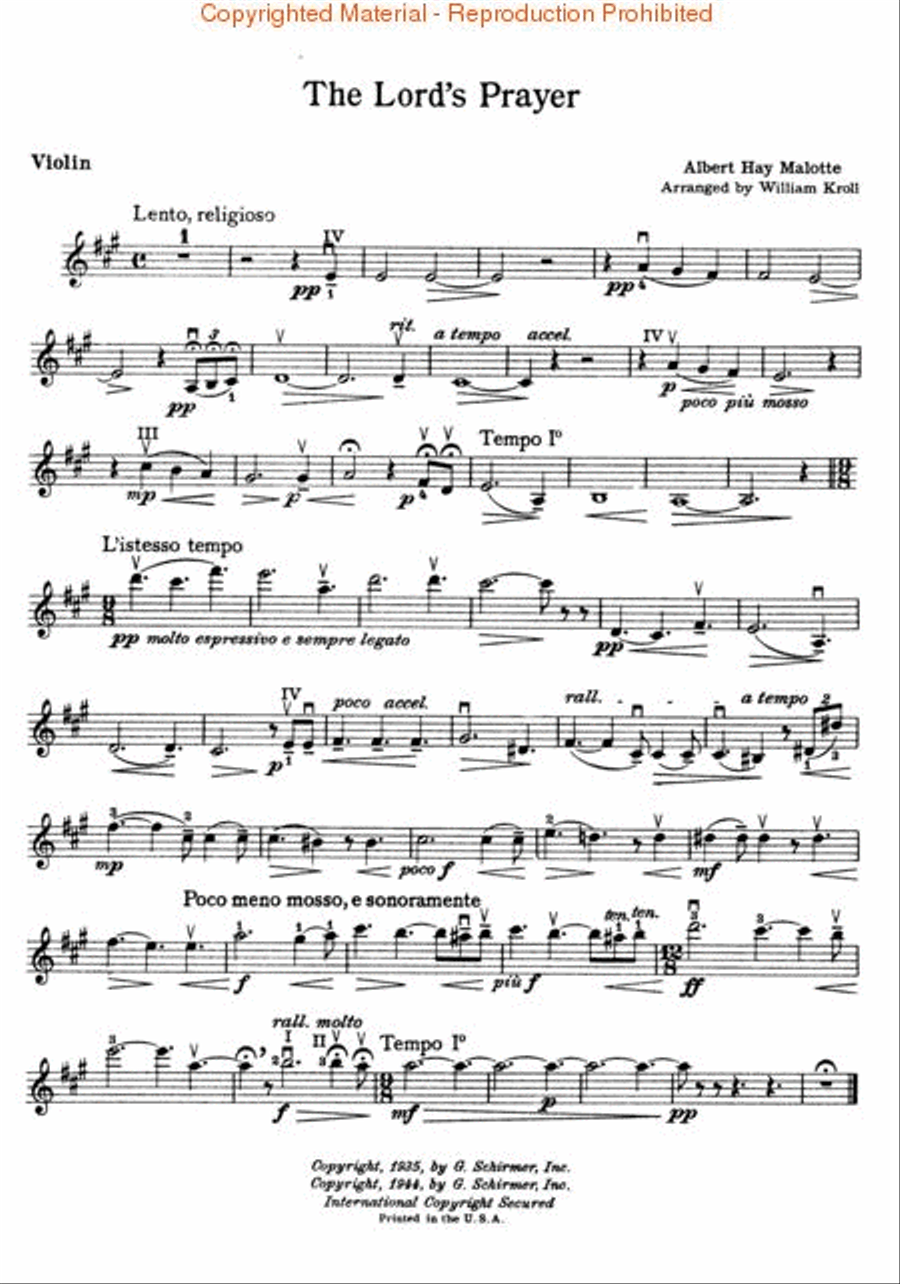 The prayer instrumental on sale piano and violin