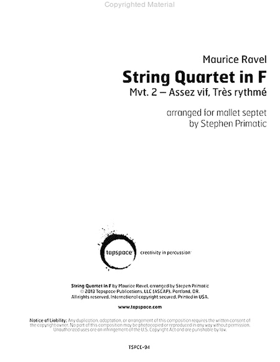 String Quartet in F image number null