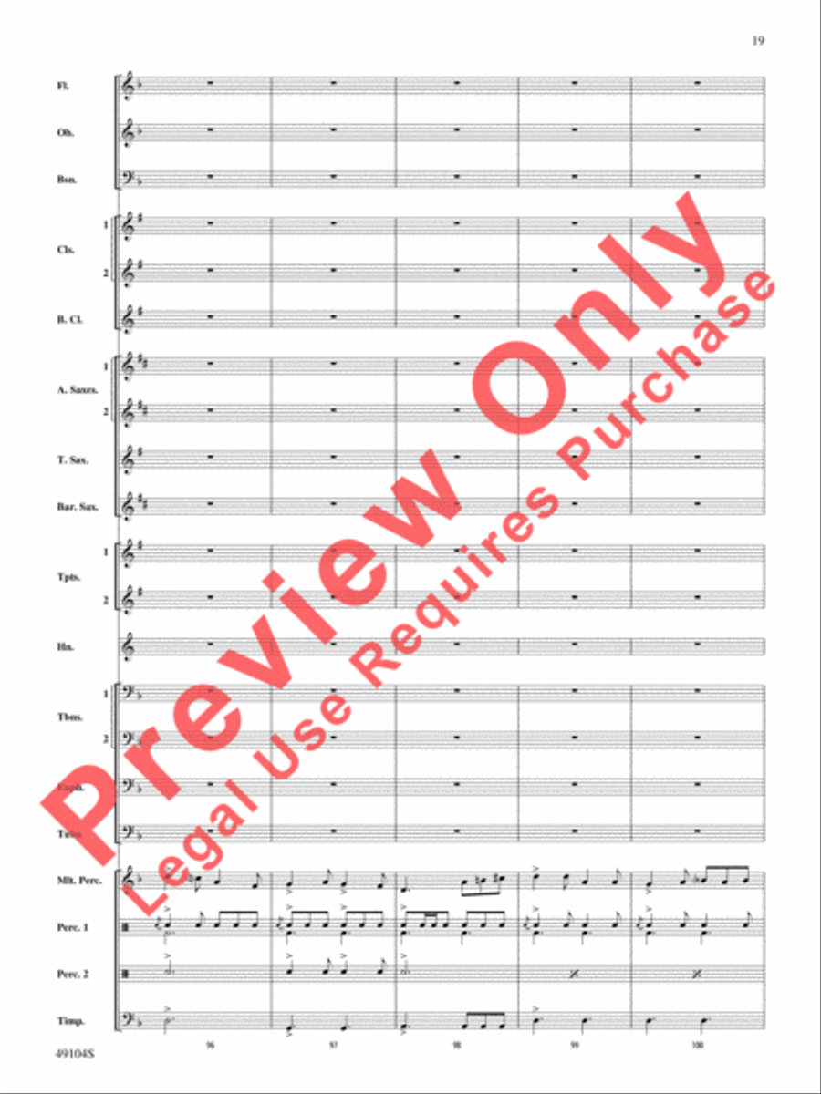 Folk Song Celebration Folk Song Celebration Concert Band scores gallery preview page 20