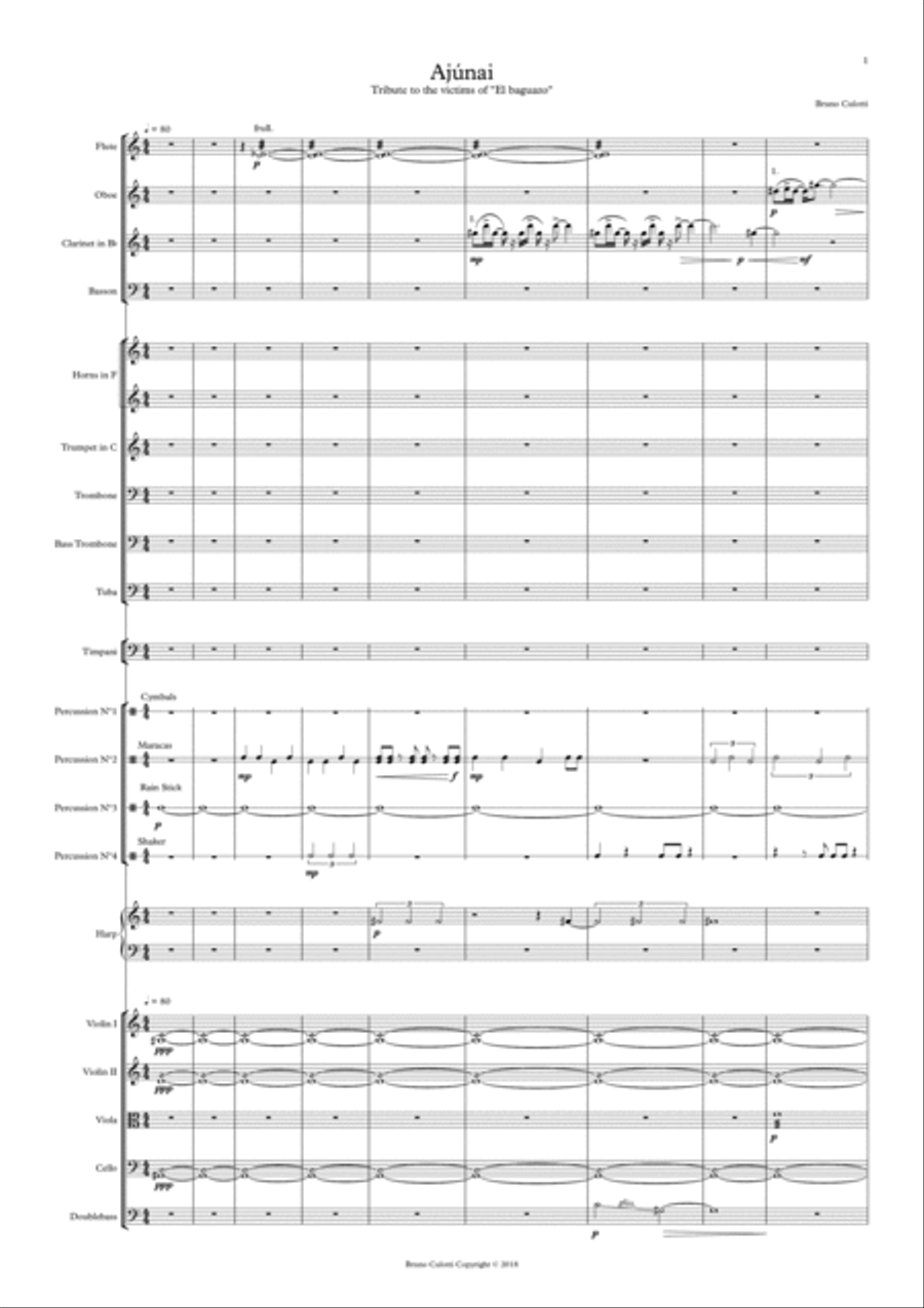 Ajúnai Chamber Orchestra scores gallery preview page 3