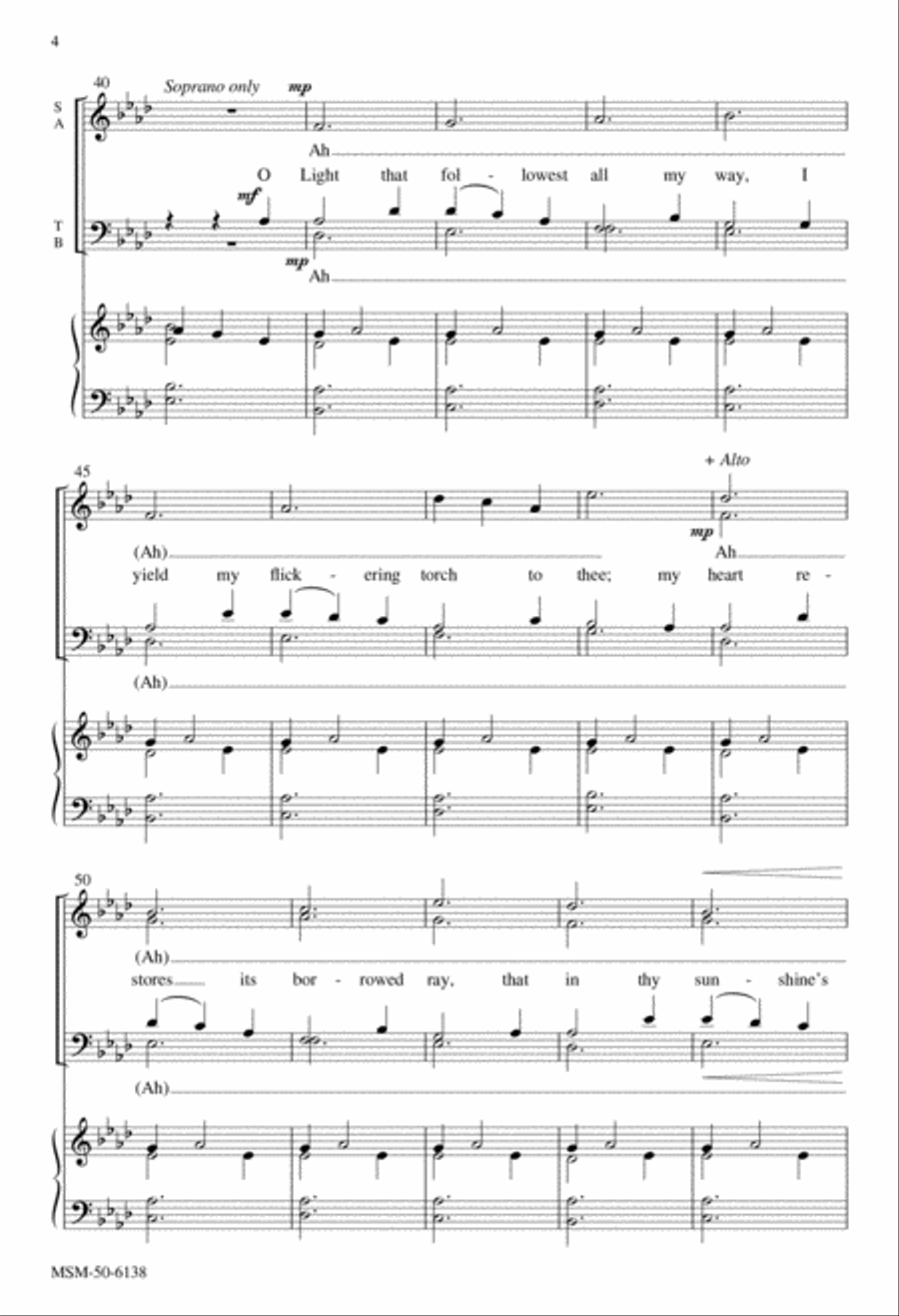 O Love That Wilt Not Let Me Go 4-Part scores gallery preview page 3