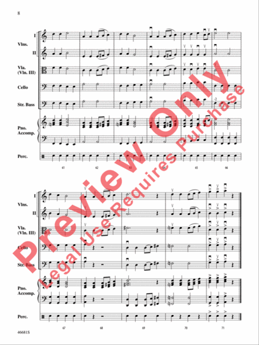 Barnburner String Orchestra scores gallery preview page 9