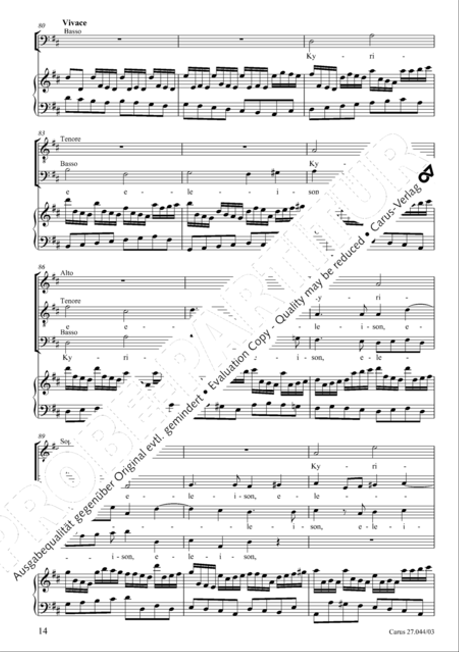 Messa per il Santissimo Natale 4-Part scores gallery preview page 15