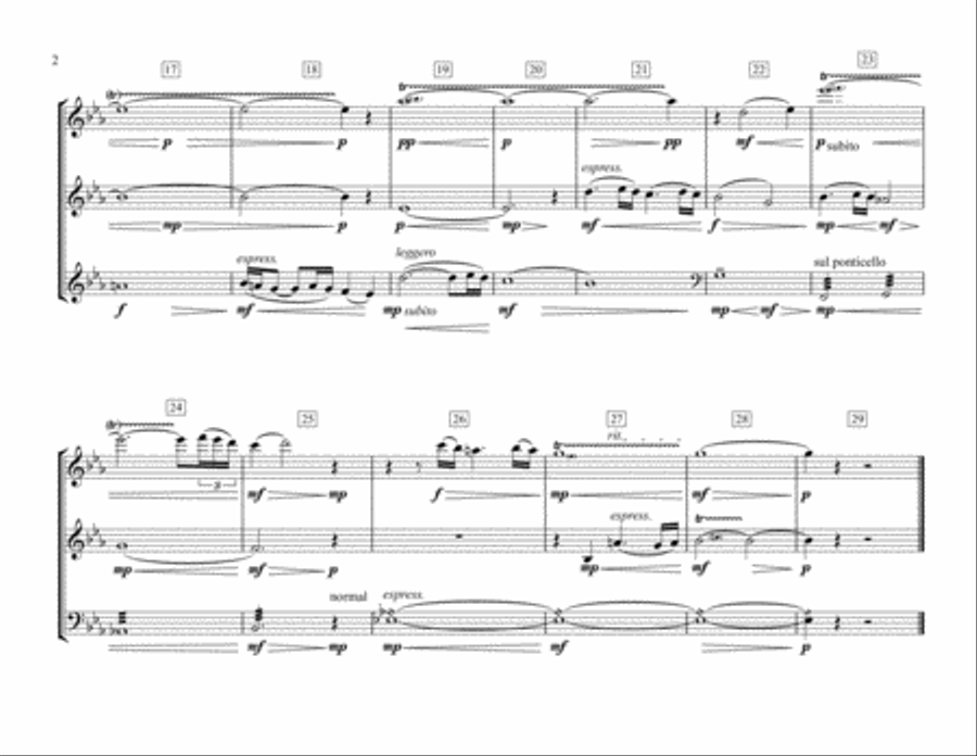 Al Chiaro di Luna (Moonlight) - Trio Small Ensemble scores gallery preview page 2
