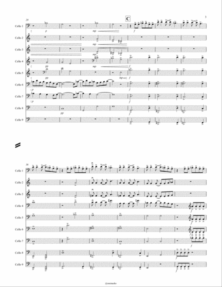 Mad World Cello scores gallery preview page 4