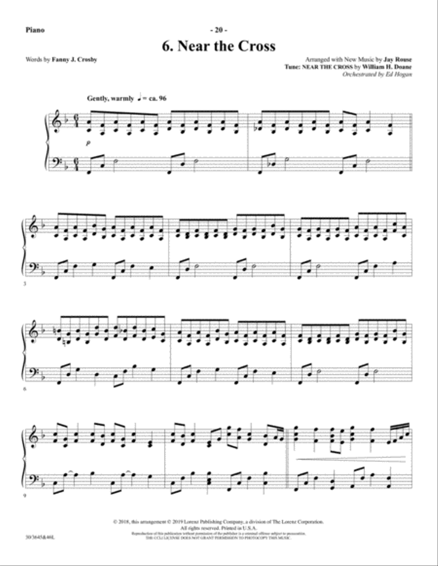 Calvary's Love - CD with Printable Parts Choir scores gallery preview page 18