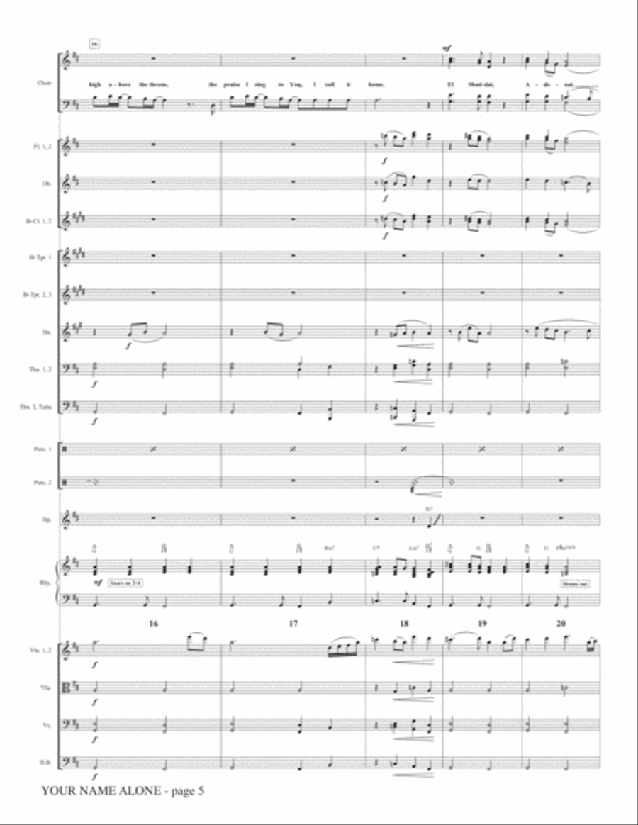 Your Name Alone (with Your Name) - Full Score Choir scores gallery preview page 5