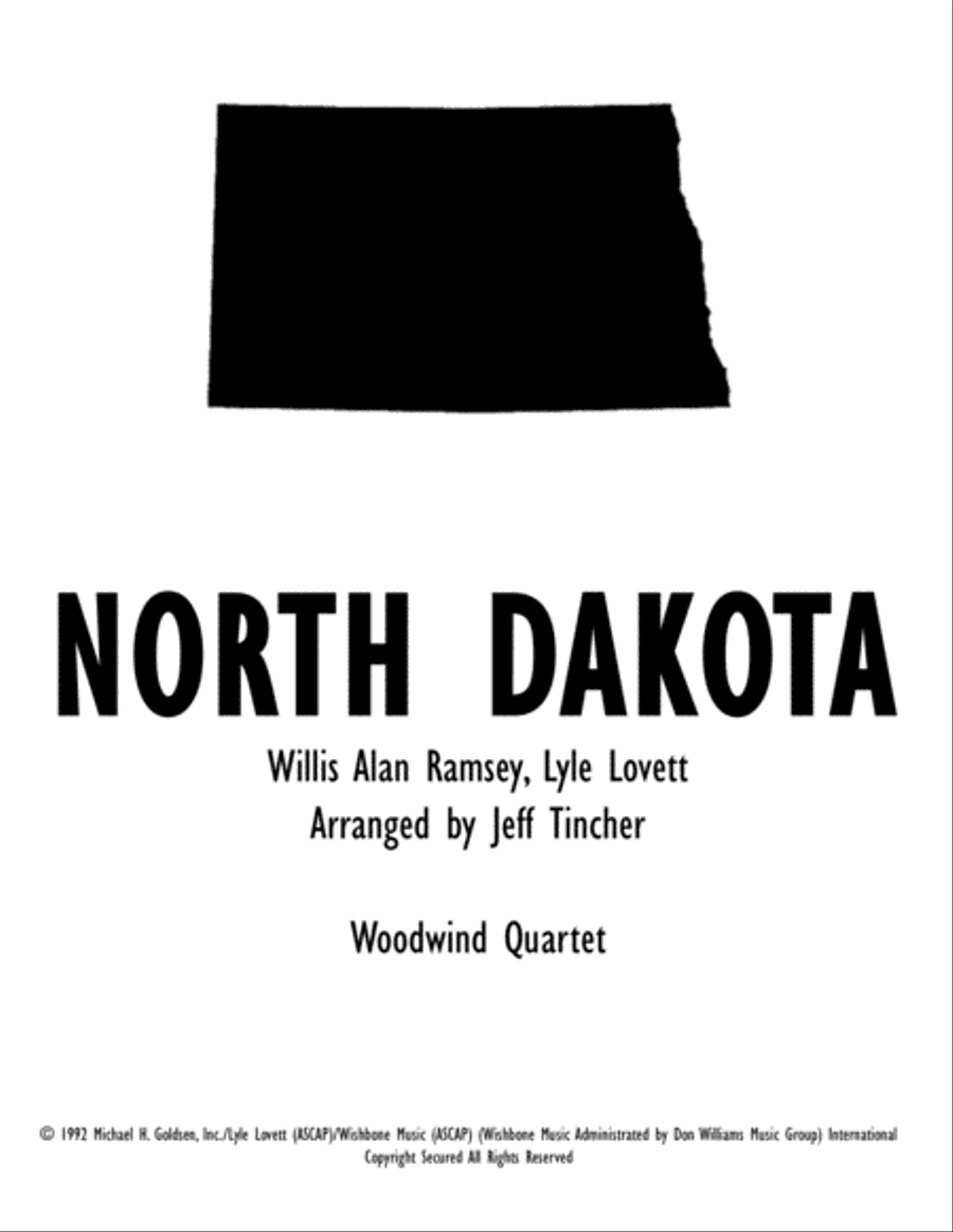 North Dakota Woodwind Quartet scores gallery preview page 1