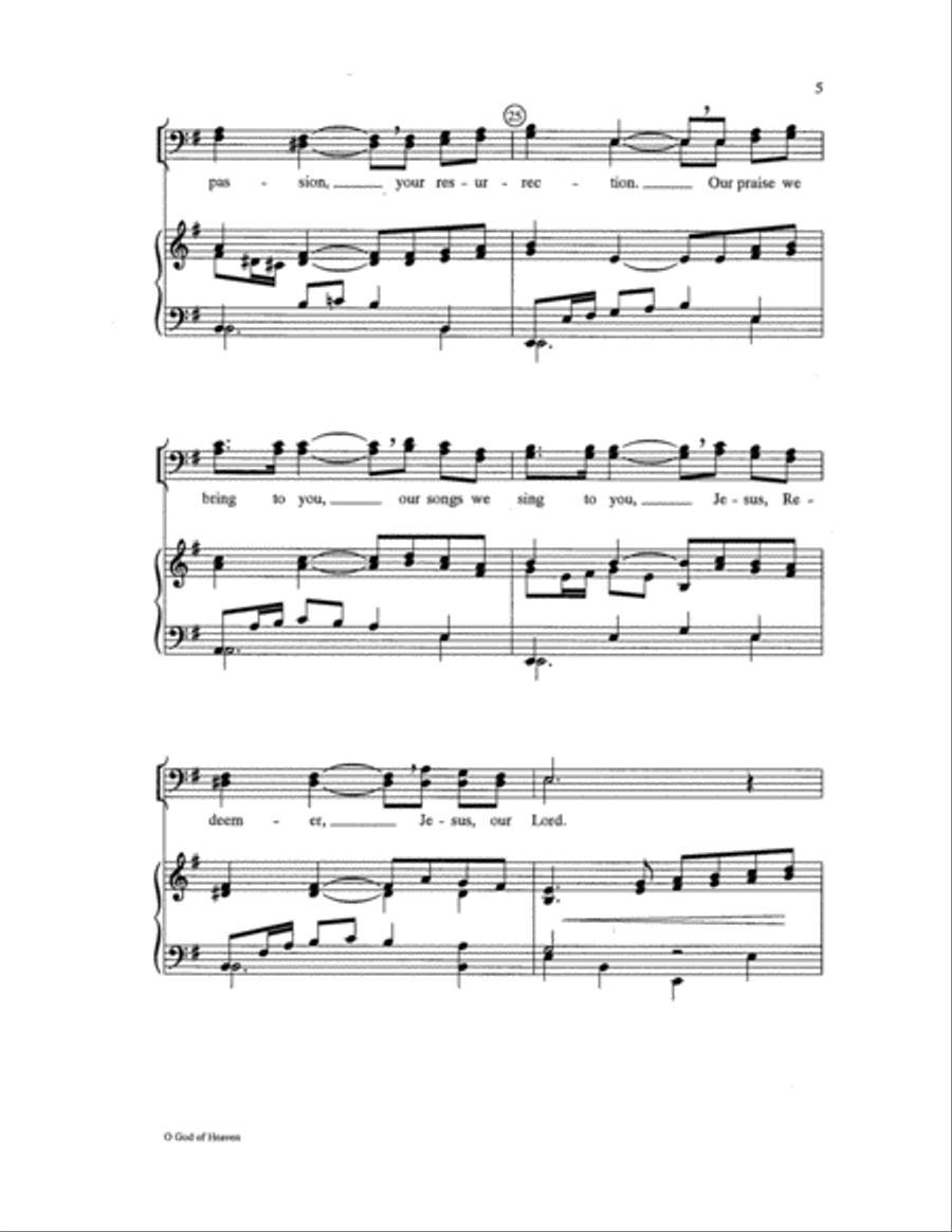 O God of Heaven O God of Heaven Choir scores gallery preview page 5
