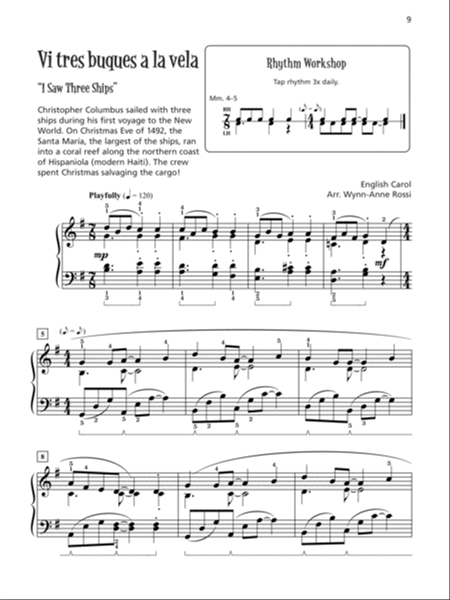 Música de Navidad, Books 3 & 4 (Value Pack) Piano Solo scores gallery preview page 7