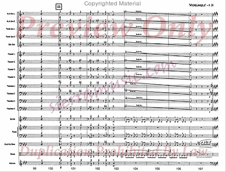 Michelangelo Jazz Ensemble scores gallery preview page 15