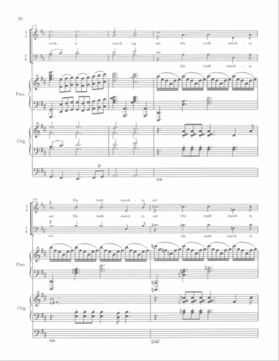 Mine Eyes Have Seen the Glory Organ scores gallery preview page 28