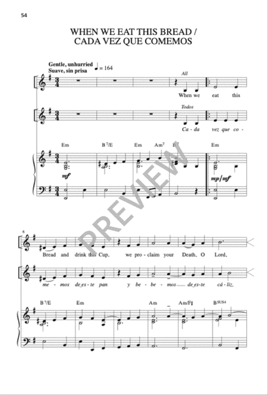 Mass of the Sun of Justice / Misa Sol de Justicia 4-Part scores gallery preview page 53