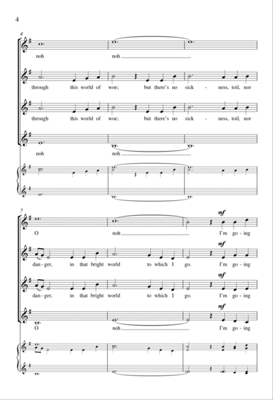 Poor Wayfaring Stranger SSAA scores gallery preview page 3